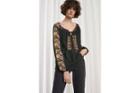 French Connection Elena Stitch Long Sleeved Smock Top