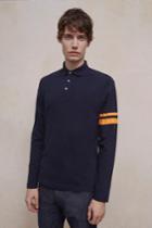 French Connenction Parched Pique Stripe Polo Shirt