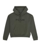 French Connection Fcuk Shrunken Hoodie