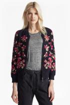 French Connection Gilliam Stitch Embroidered Bomber Jacket