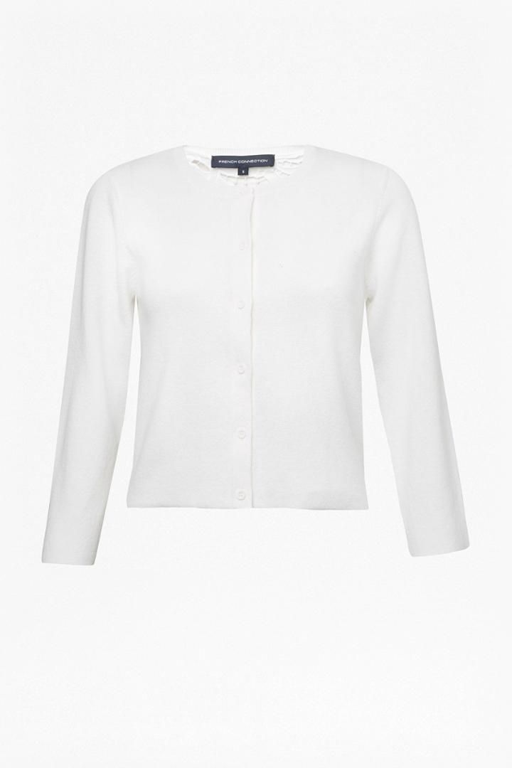 French Connenction Salerno Knit Lace Back Cardigan