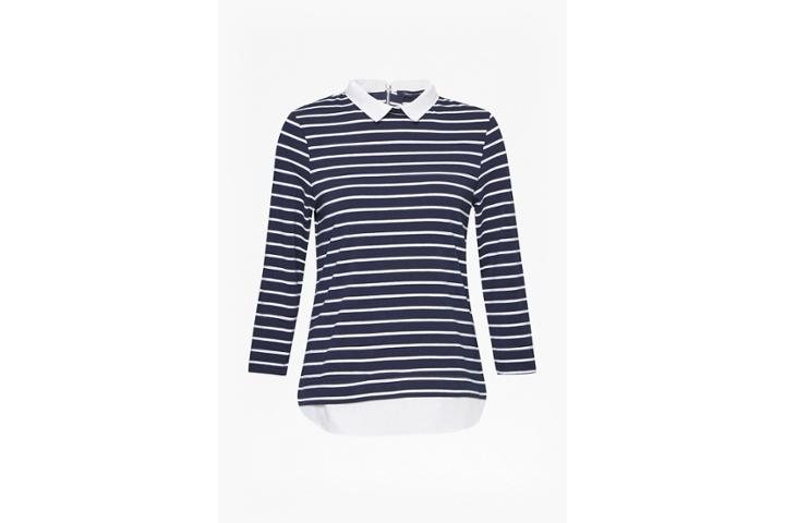 French Connection Fresh Jersey Hem Tim Tim 3/4 Sleeve Top