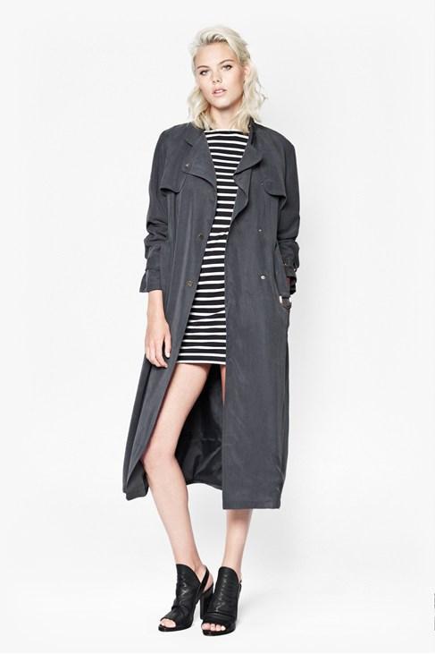 French Connection Desert Drape Belted Coat