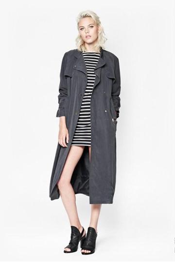French Connection Desert Drape Belted Coat