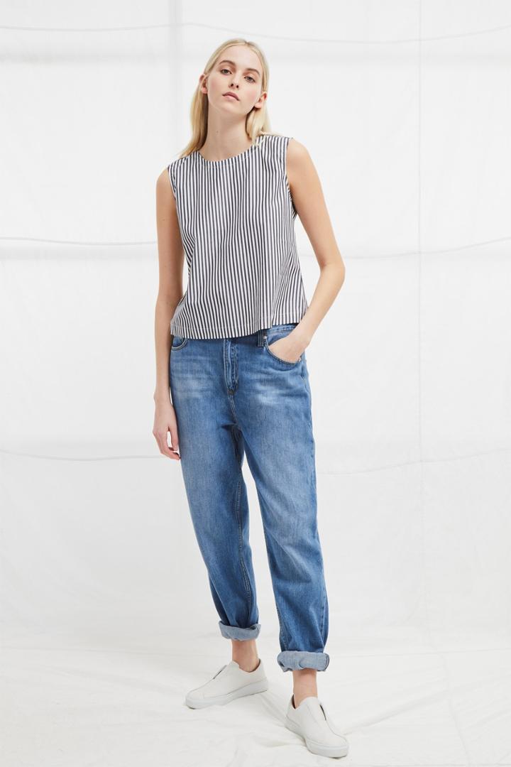 French Connenction Sardinia Stripe Sleeveless Shirt