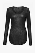 French Connection Marian Slub Scoop Neck Top