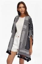 French Connection Jacquard Patchwork Shawl