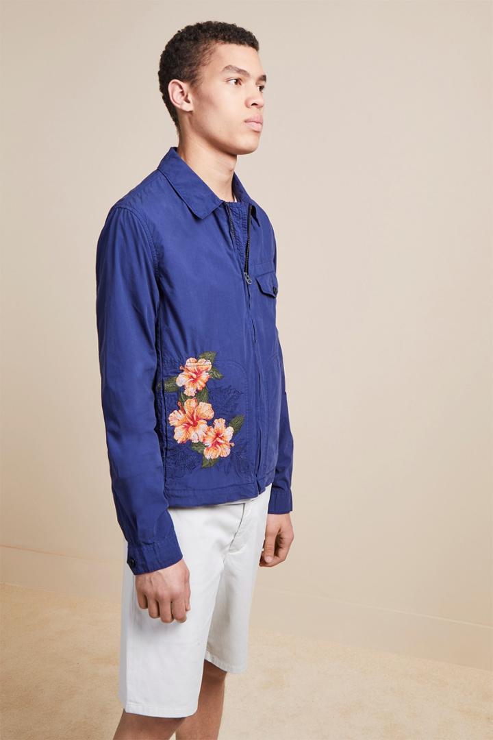 Fcus Overdyed Lightweight Harrington Jacket