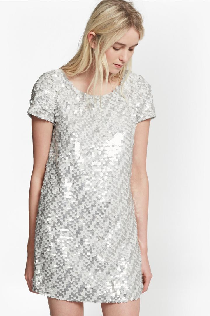 French Connection Snow Sequins Tunic Dress