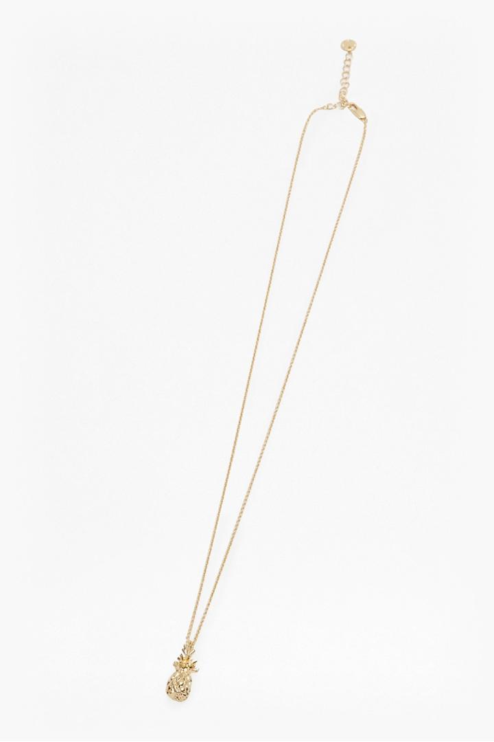 French Connection Beach Pineapple Necklace