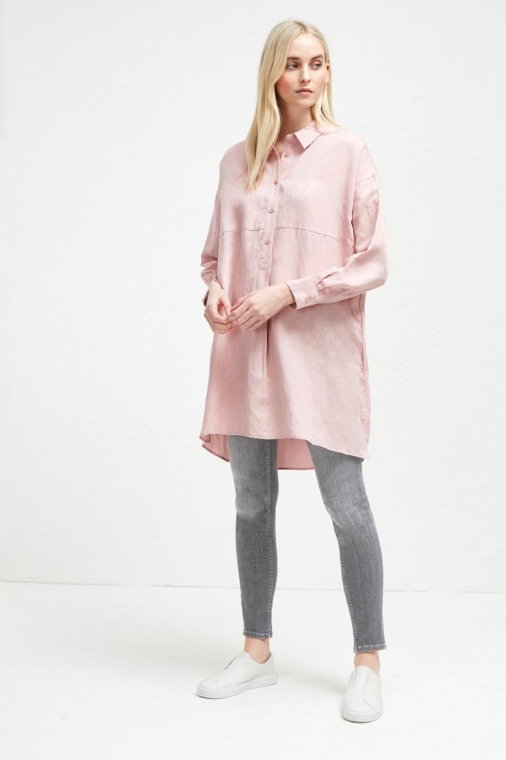 French Connenction Caspia Linen Shirt Dress