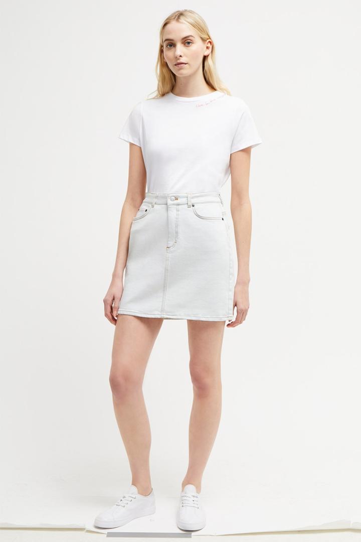 French Connenction Lamier Denim Mini Skirt