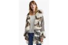 French Connection Noemi Coating Faux Fur Trim Coat