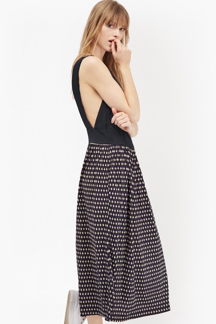 French Connection Bancongo Dot Printed Maxi Dress