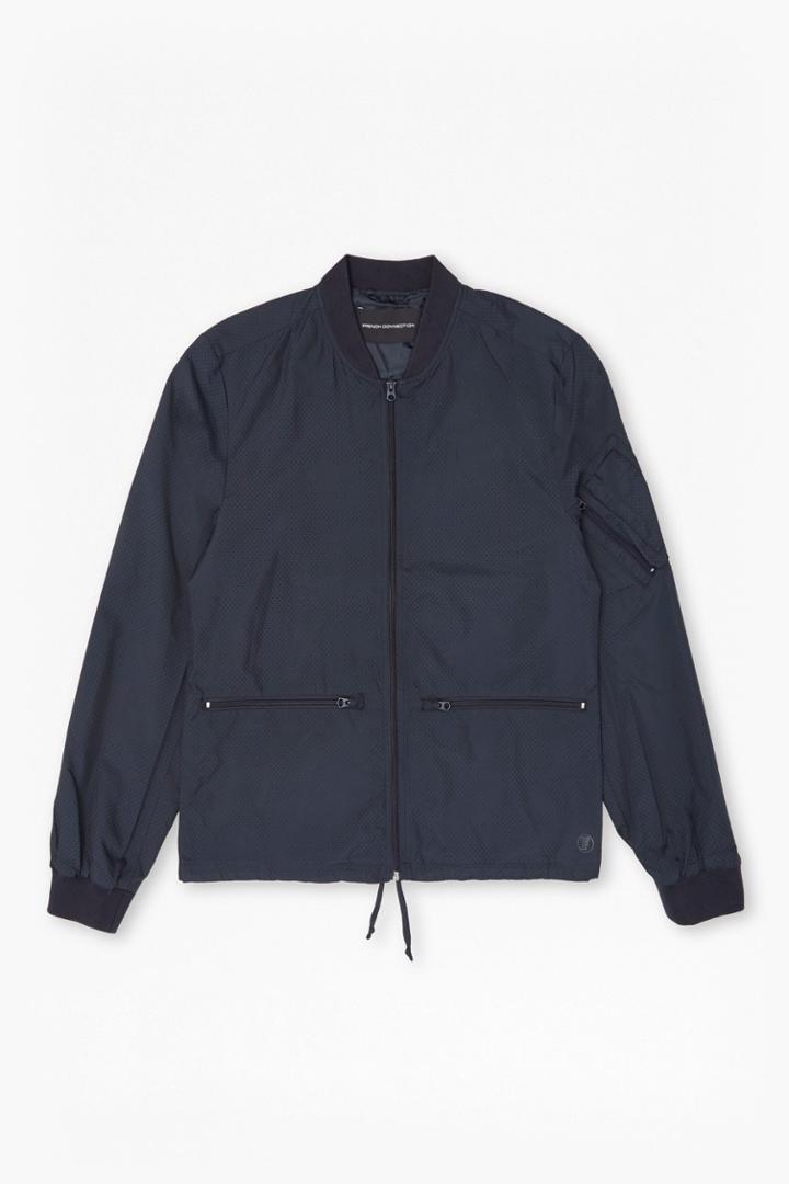French Connection Patiala Perforated Bomber Jacket