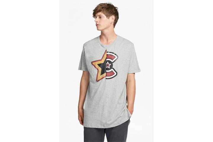 French Connection Motif Split Long T-shirt