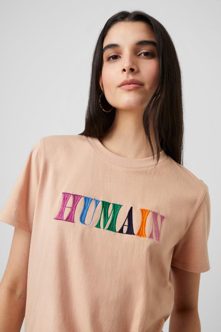 French Connection Humain Organic Boyfit T-shirt