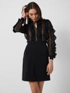 French Connection Patricia Lace Jersey Fit And Flare Dress