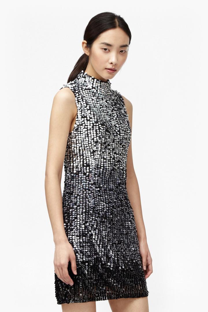 French Connection Sunbeamer High Neck Dress