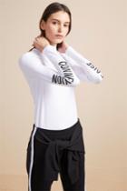 Fcus Hollis High Neck Slogan Top