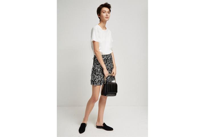 French Connection Fulaga Floral Lace Mini Skirt