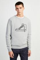 French Connenction Sneaker Embroidered Sweatshirt