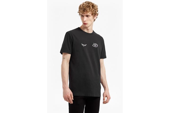 French Connection Wink Cotton Print T-shirt