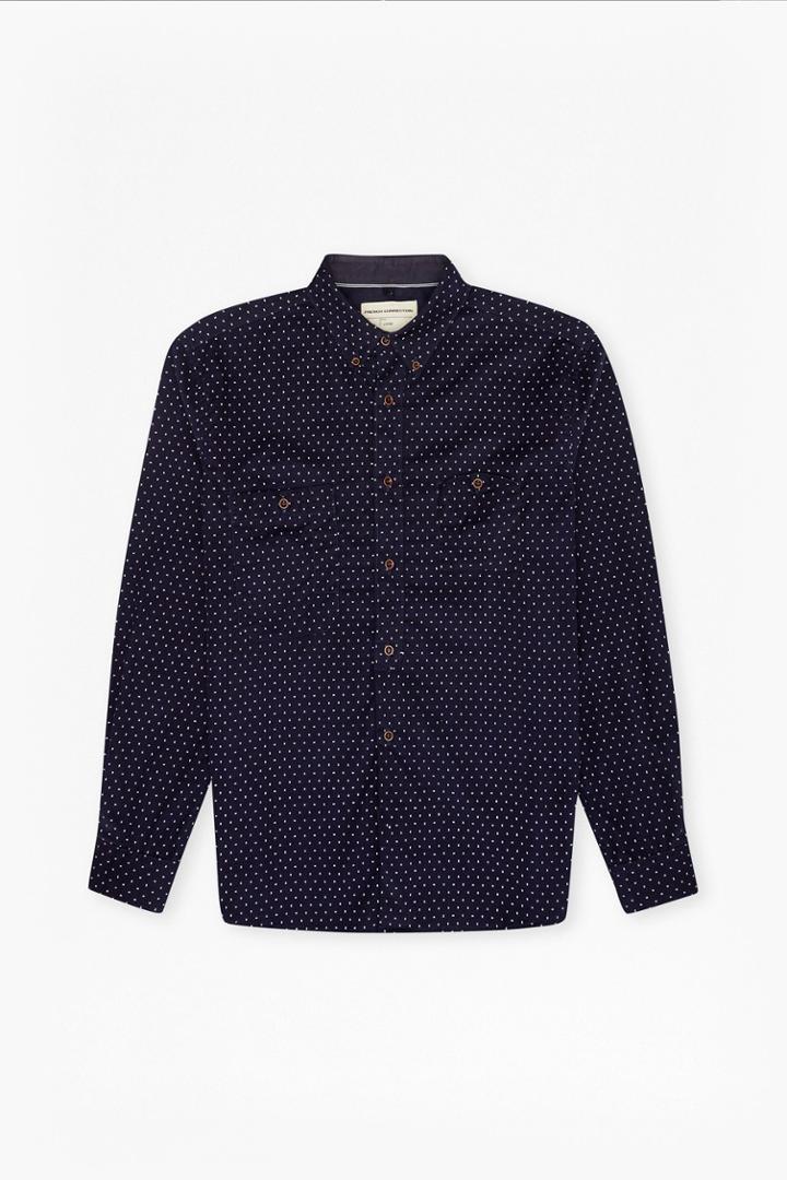 French Connection Corduroy Eggtimer Dot Regular Fit Shirt