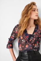 French Connection Ella Rose Recycled Lace Mix Shirt