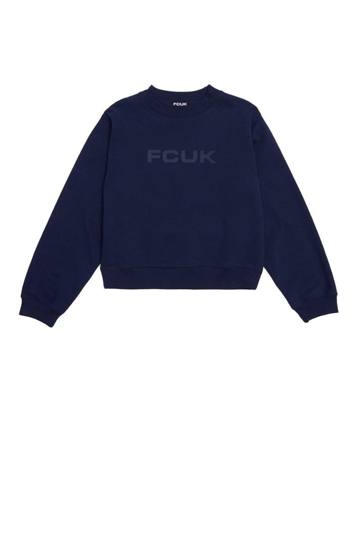 French Connection Fcuk Shrunken Crewneck