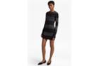 French Connection Rugby Stripe Knit Long Sleeved Jumper Dress