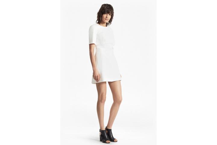 French Connection Modern Kantha Back Cut Out Flared Dress