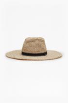 French Connection Tina Ribbon Trim Foldaway Hat