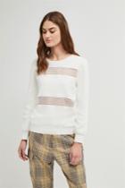French Connenction Nerina Ladder Mix Jumper