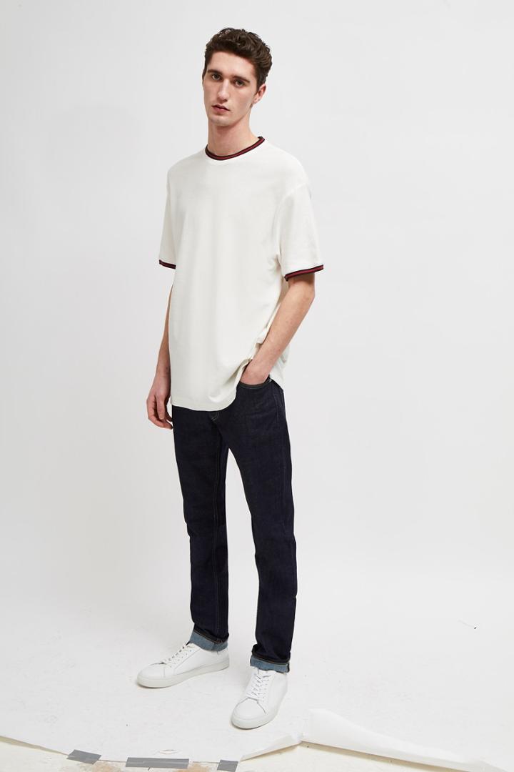 French Connenction Textured Dobby Jersey T-shirt