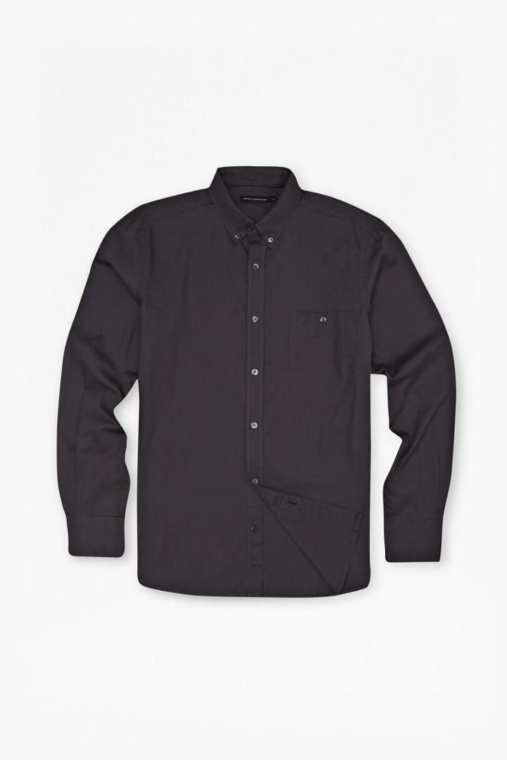 French Connection Solid Oxford Shirt