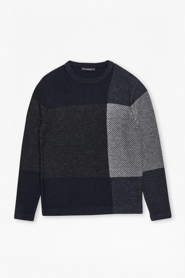 French Connection Twill Check Knit Jumper