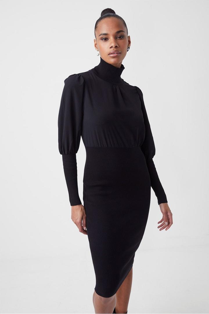 French Connection Krista Knits High Neck Dress