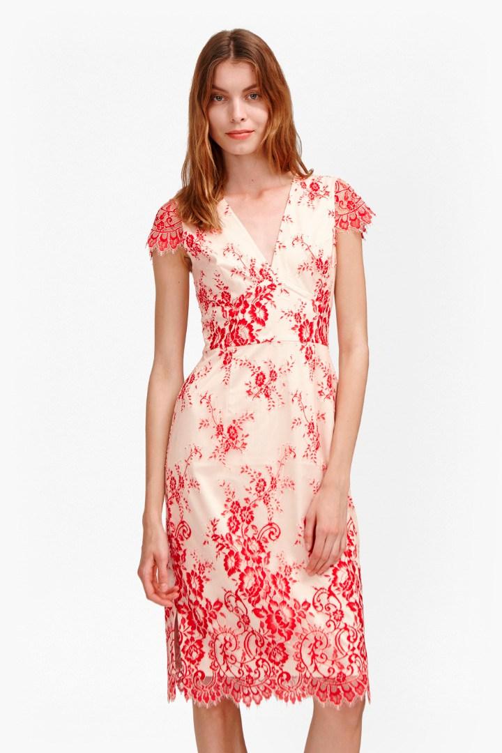 French Connection Rosalie Lace Tea Dress