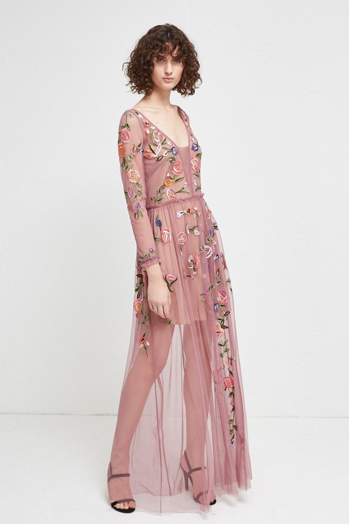 Fcus Katalina Sheer Maxi Dress
