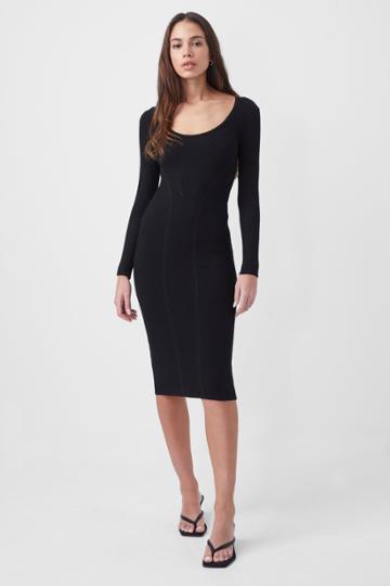 French Connection Simona Knit Scoop Neck Bodycon Dress