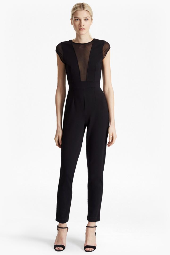 French Connection Marie Chiffon Sleeveless Jumpsuit