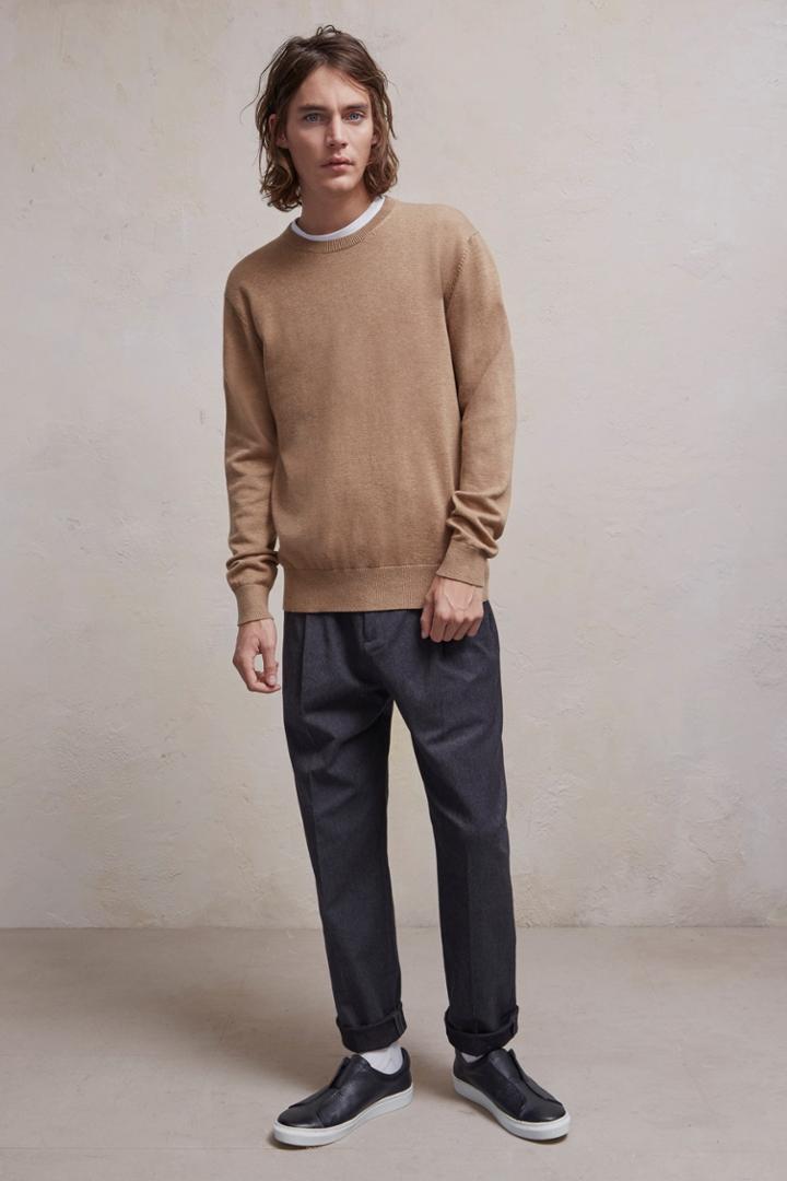French Connenction Portrait Wool Crew Neck Jumper