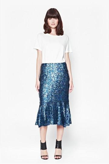 French Connection Sirius Sequins Mermaid Skirt