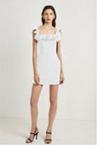French Connenction Whisper Light Ruffle Off The Shoulder Dress