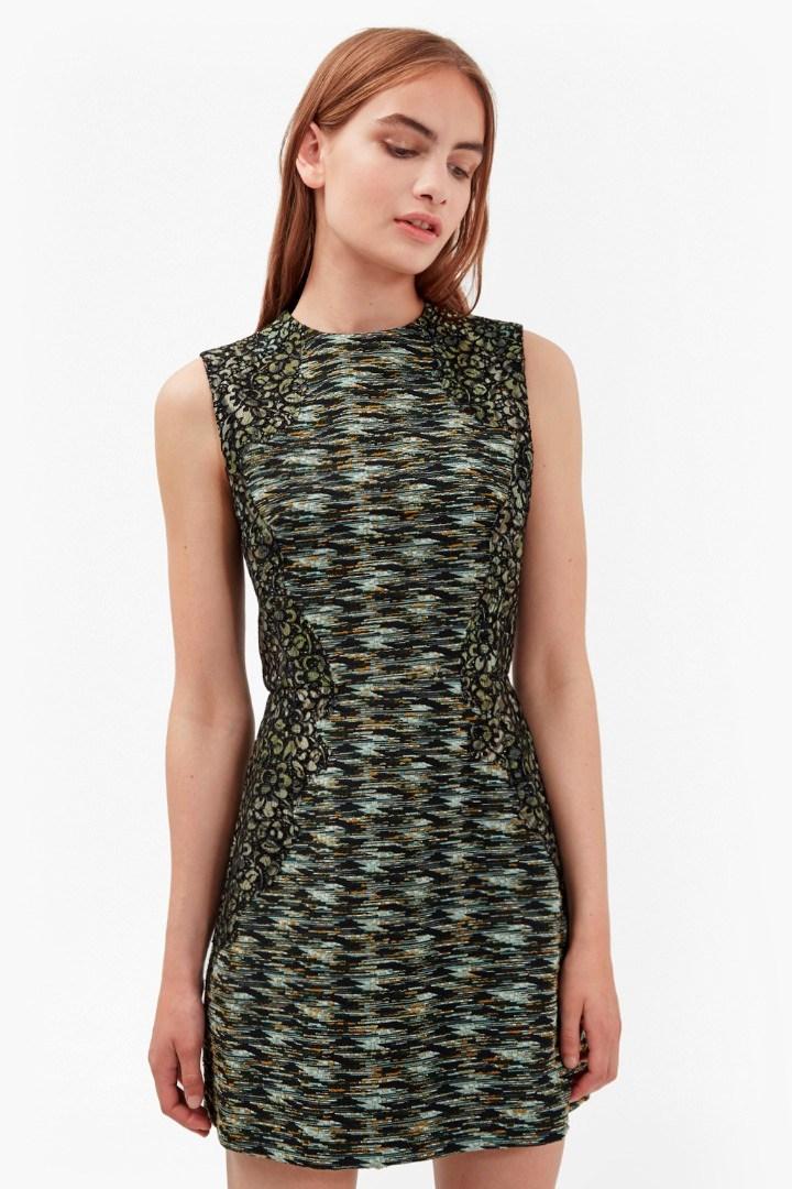French Connection City Camo Sleeveless Mini Dress