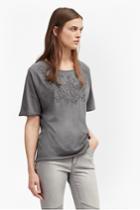 French Connection Esme Ribbon Embellished T-shirt
