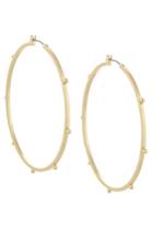 French Connection Large Dotted Hoops