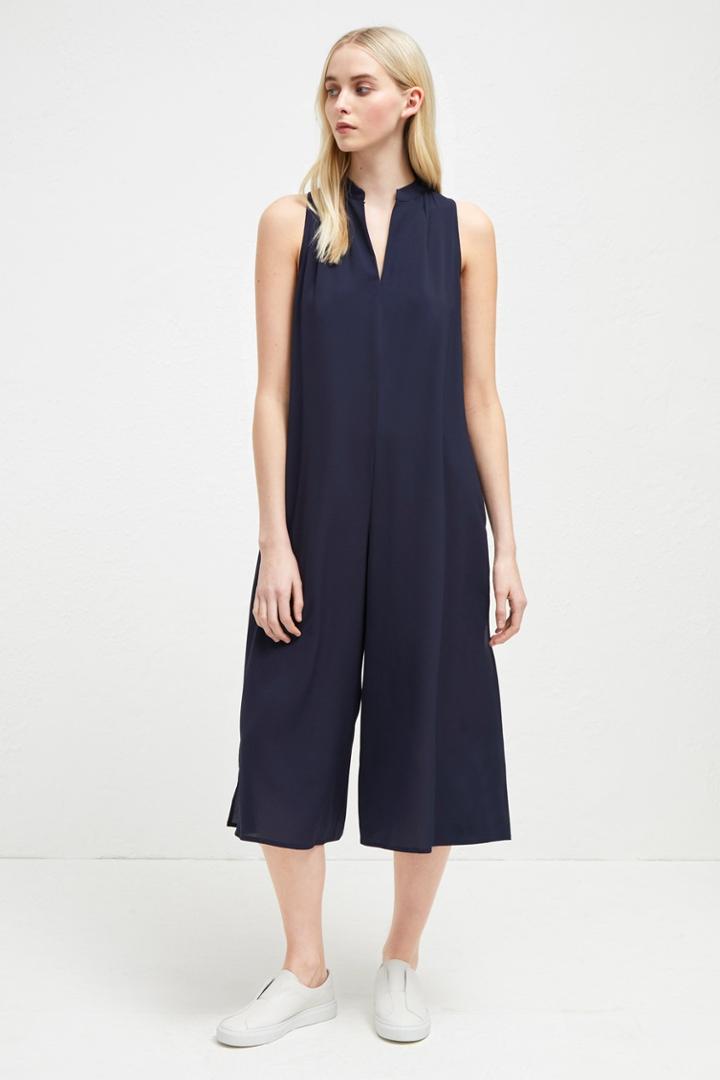 French Connenction Mahi Crepe Solid Jumpsuit