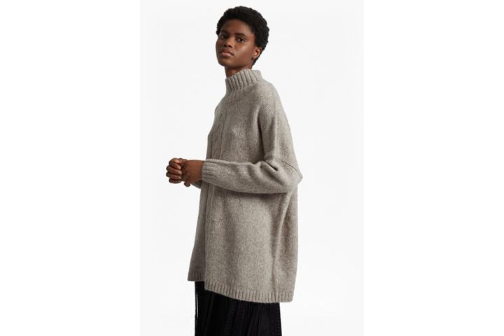 French Connection Ora Cable Knit Long Sleeved High Neck Jumper